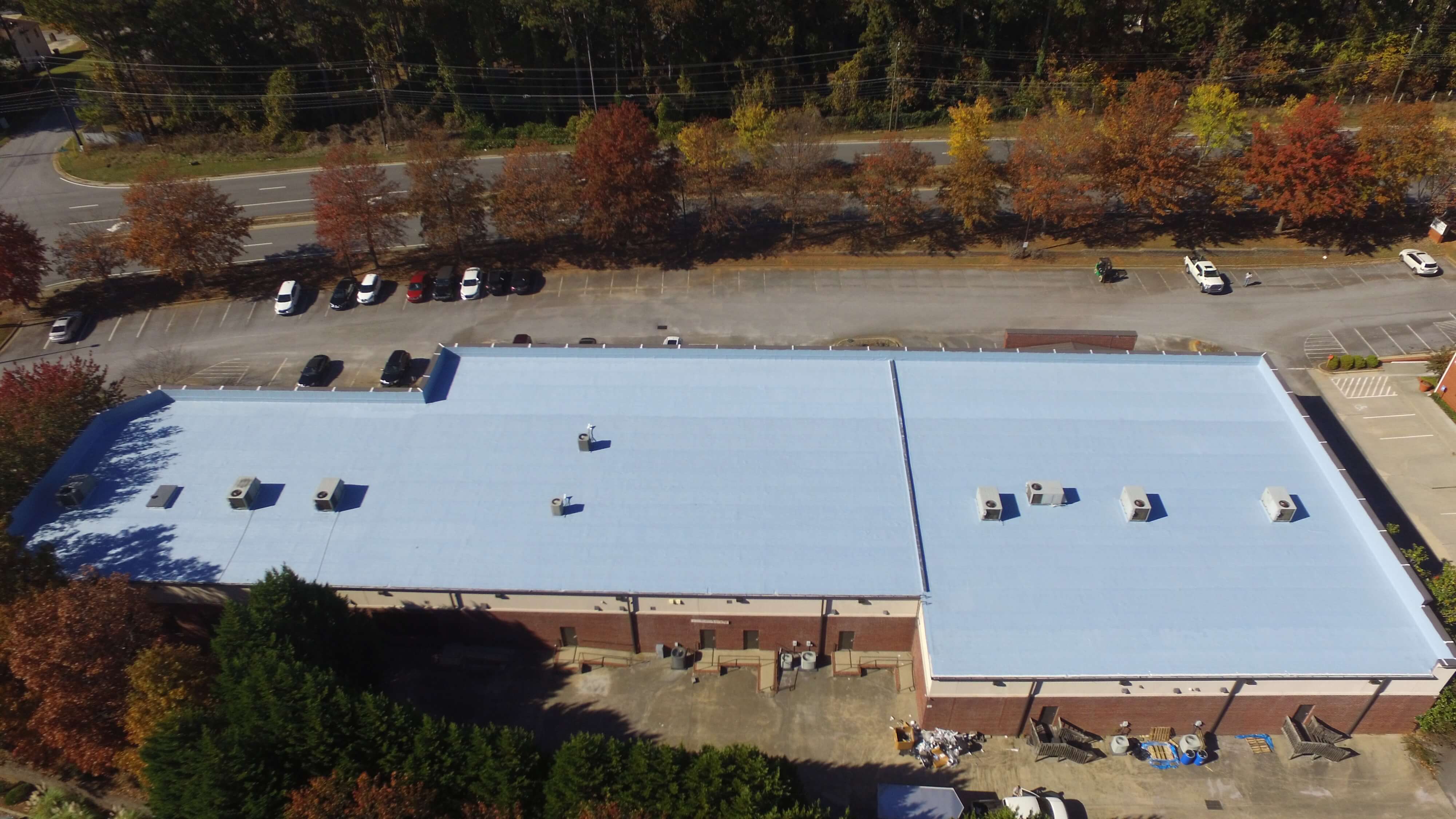 Fabric reinforced roof